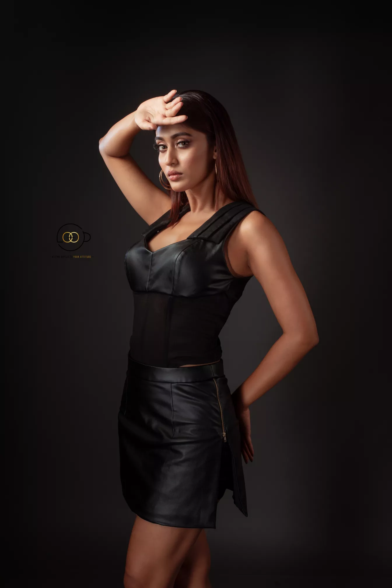 Black Side-Slitted Mini Skirt - Kouri Jewels's Trending Pujo Collection
